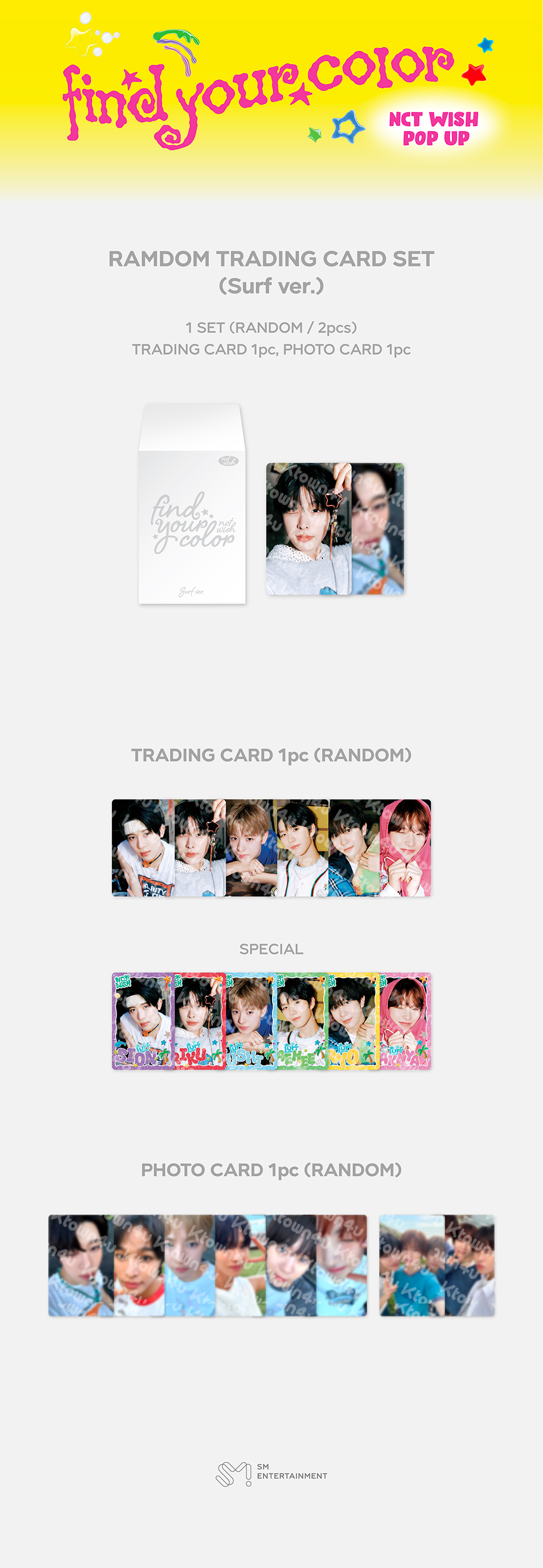 NCT WISH - FIND YOUR COLOR Random Trading Card Set [PRE-ORDER]