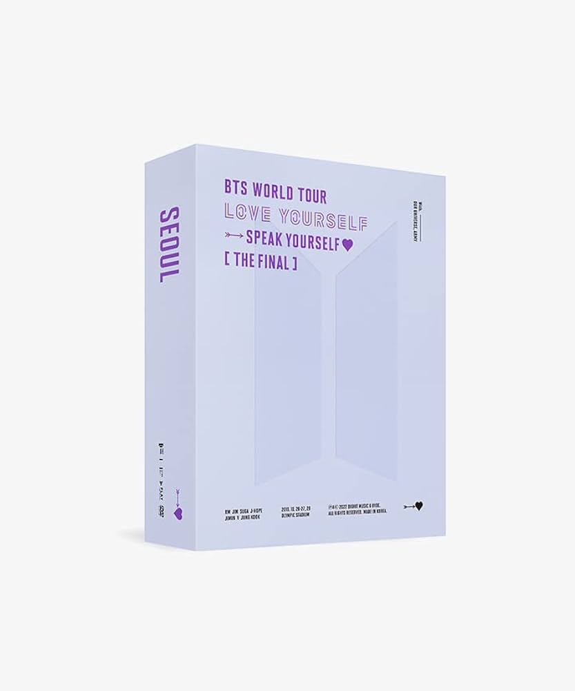 BTS WORLD TOUR ‘LOVE YOURSELF : SPEAK YOURSELF’ [THE FINAL] DVD