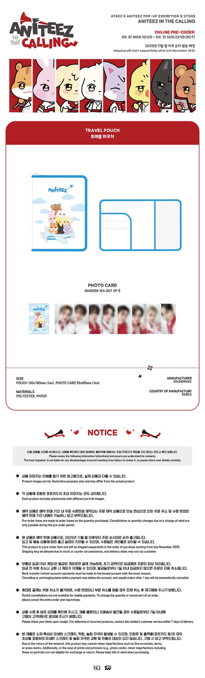 ATEEZ - Aniteez in the Calling Travel Pouch [Pre-Order]