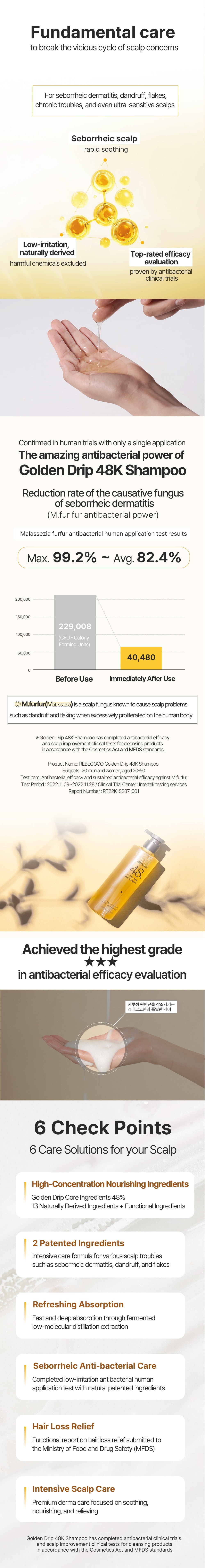 REBECOCO - Golden Drip 48K Shampoo 255ml