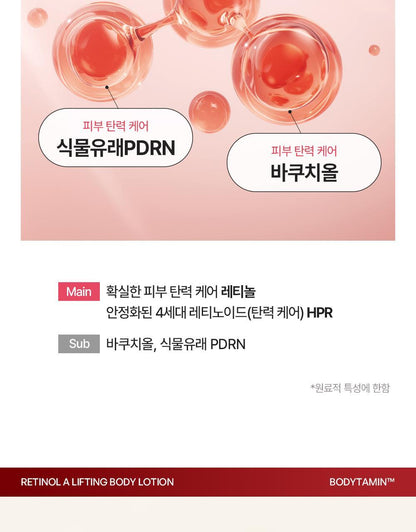 BEYOND - Bodytamin Retinol Lifting Body Lotion 300ml + Charmander Body Gua Sha (Pokémon Collaboration)