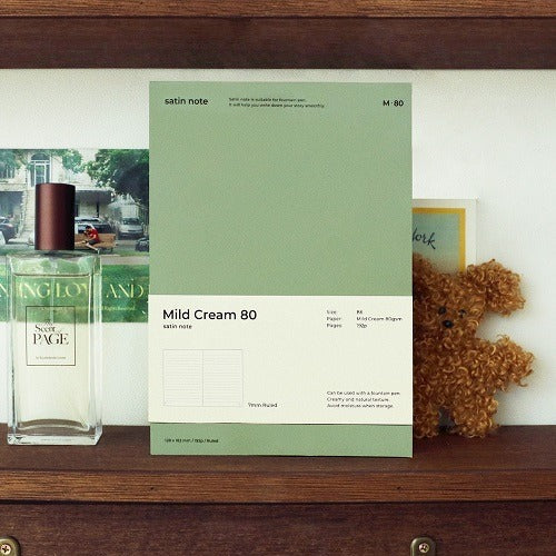 Be on D - B6 Satin Notebook Mild Cream - Cream [Lined]