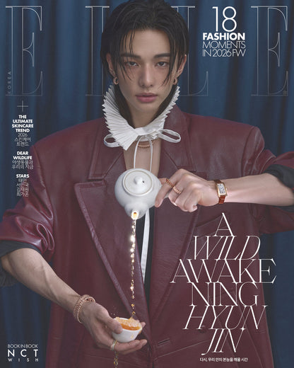 ELLE Korea Magazine - 2026.04 (Cover: Stray Kids HYUNJIN) + NCT WISH Booklet (Pre-Order)