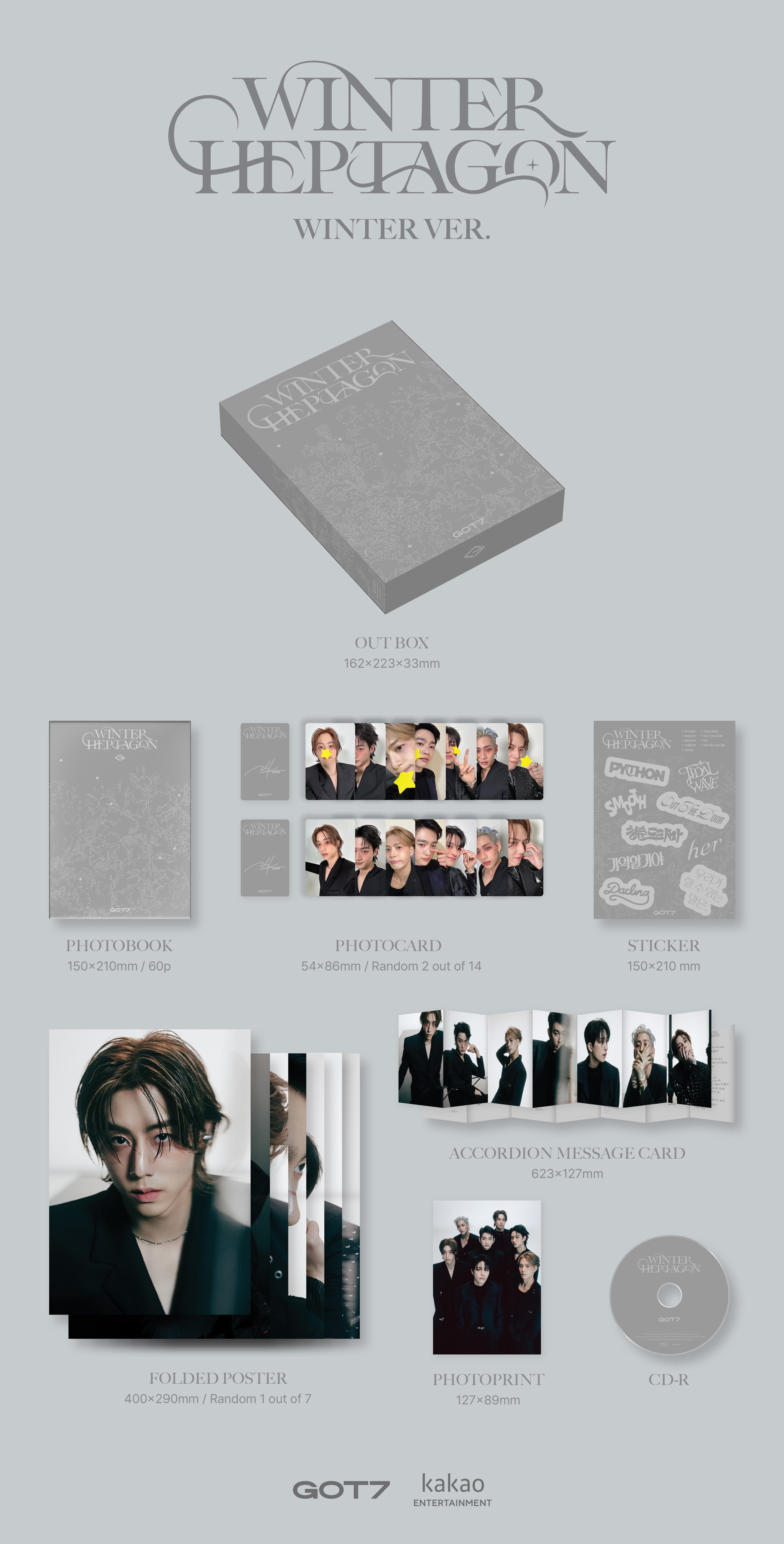 GOT7 - WINTER HEPTAGON (13th Mini Album)
