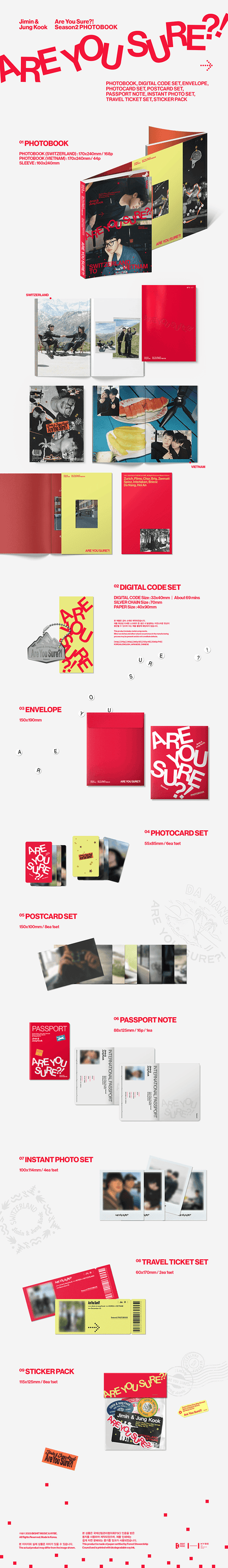 JIMIN X JUNG KOOK - [ARE YOU SURE?! Season 2] Photobook