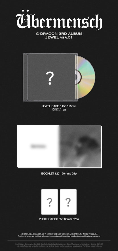G-DRAGON - Übermensch (3rd Full Album) JEWEL Ver.