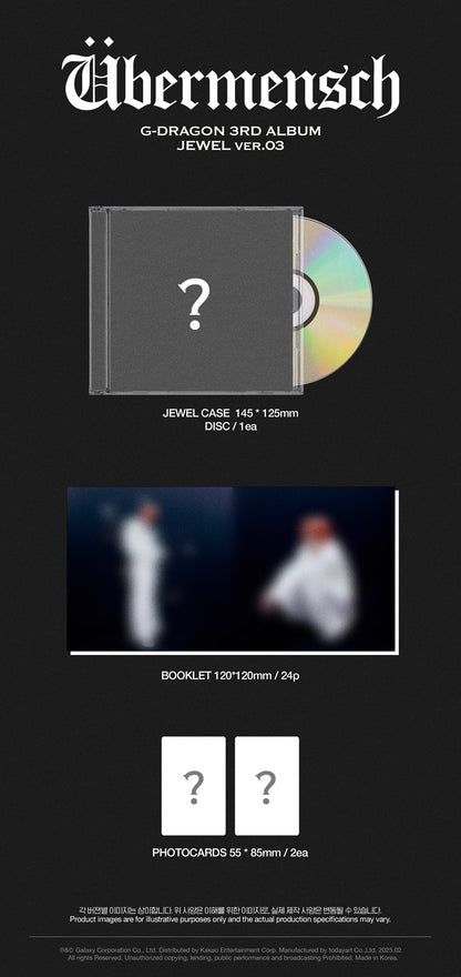G-DRAGON - Übermensch (3rd Full Album) JEWEL Ver.