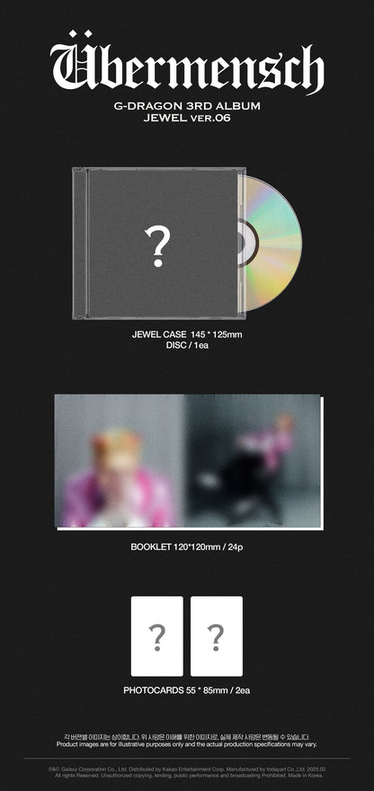 G-DRAGON - Übermensch (3rd Full Album) JEWEL Ver.
