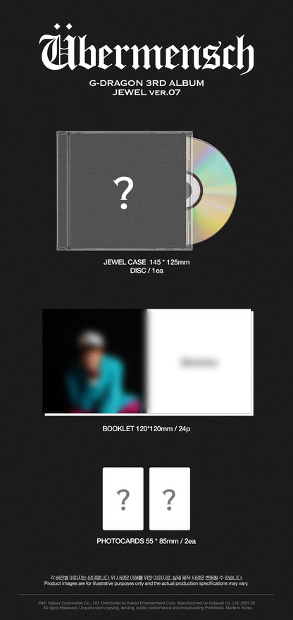 G-DRAGON - Übermensch (3rd Full Album) JEWEL Ver.