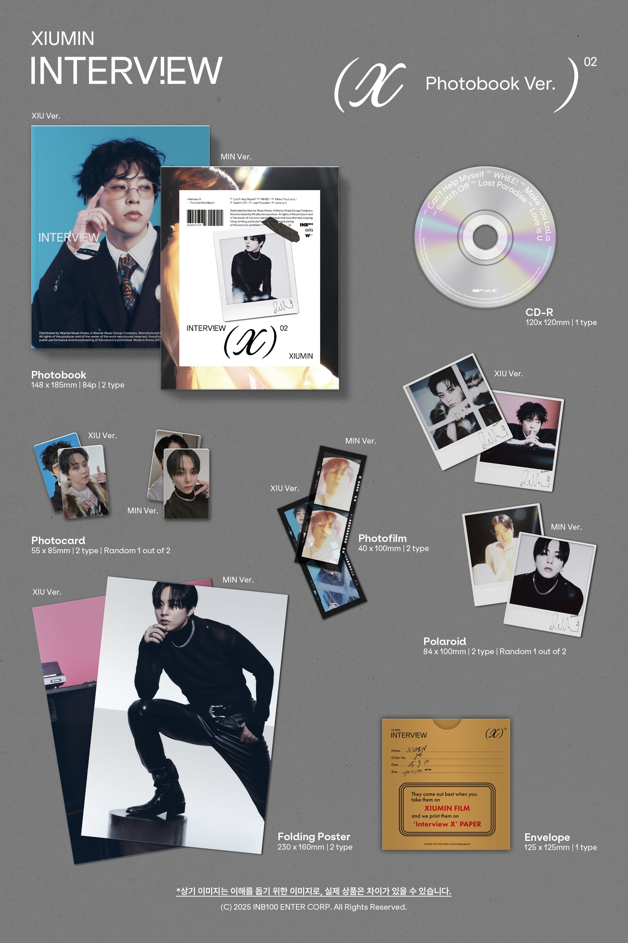 XIUMIN - Interview X (2nd Mini Album) Photobook Ver.