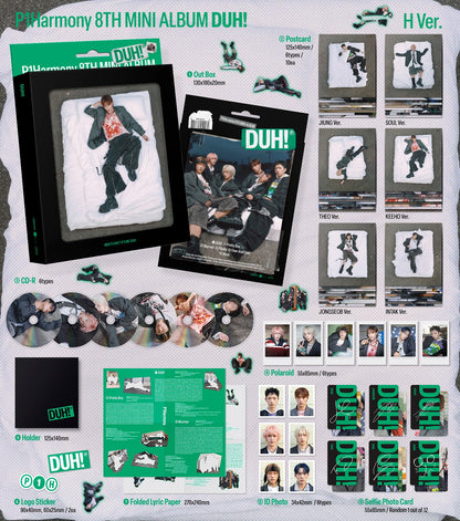 P1Harmony - DUH! (8th Mini Album) (H Ver.) (Random Ver.) (Deals)