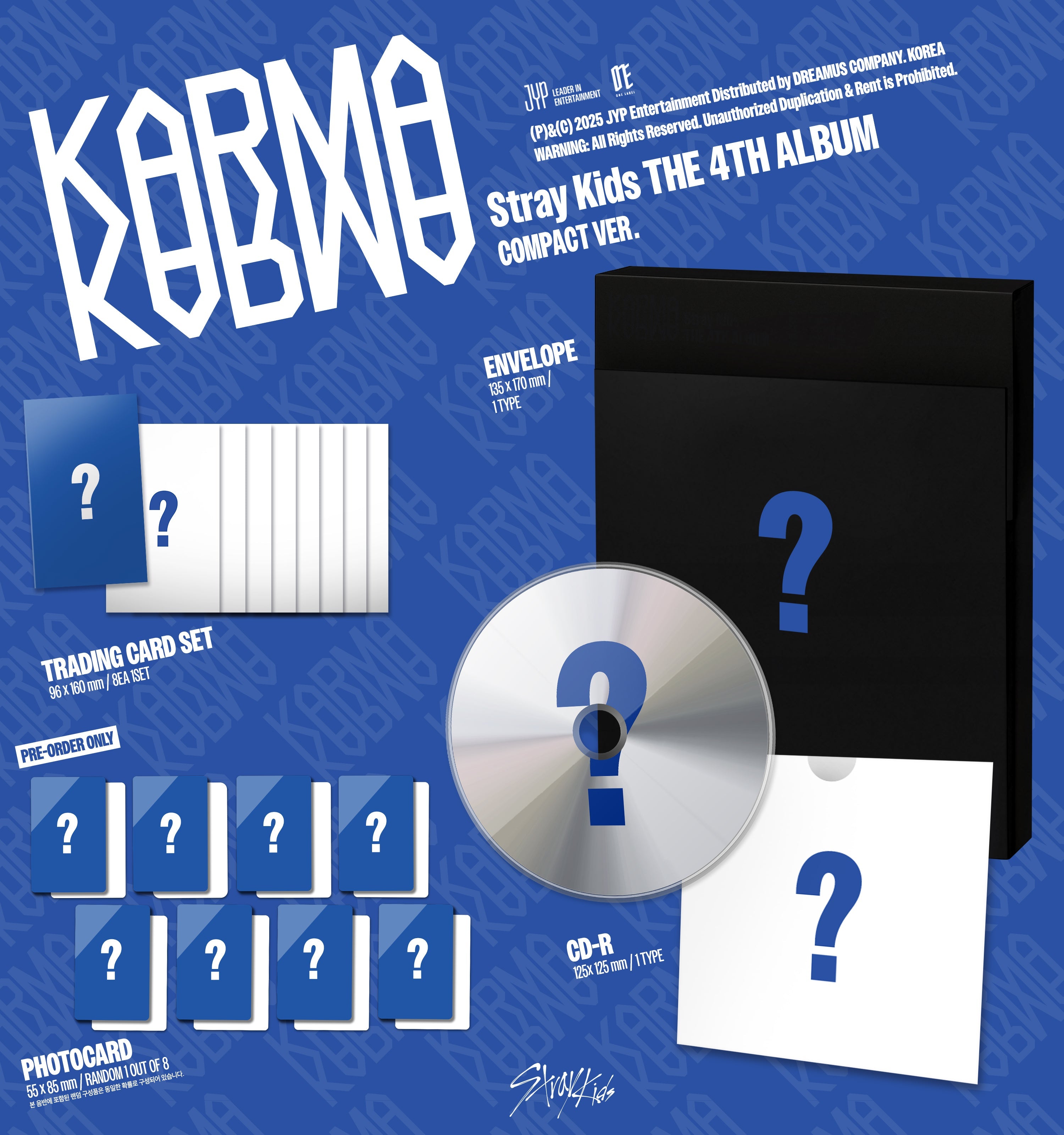 [PRE-ORDER] Stray Kids - KARMA (4th Album) COMPACT Ver.