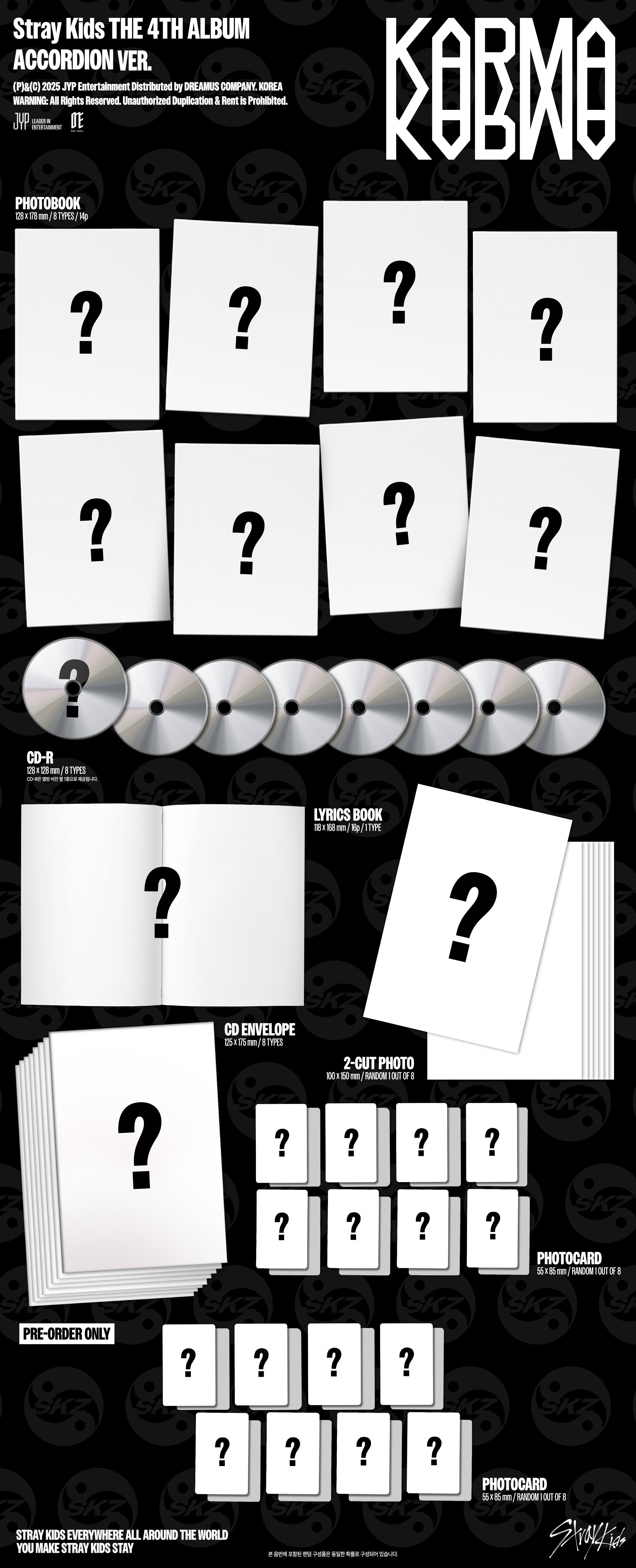 [PRE-ORDER] Stray Kids - KARMA (4th Album) ACCORDION Ver.
