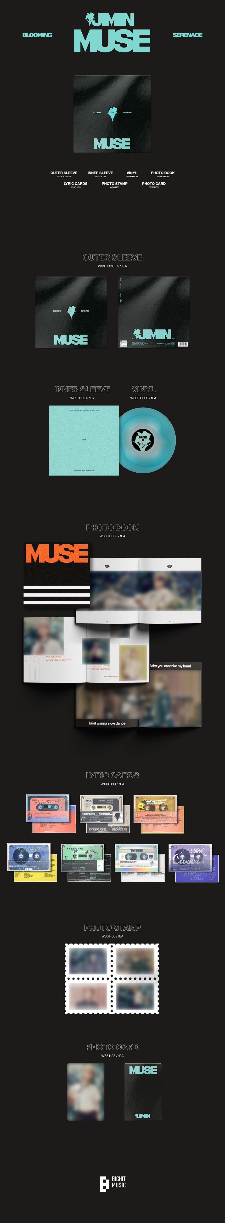 [PRE-ORDER] JIMIN - MUSE (2nd Album) Color LP