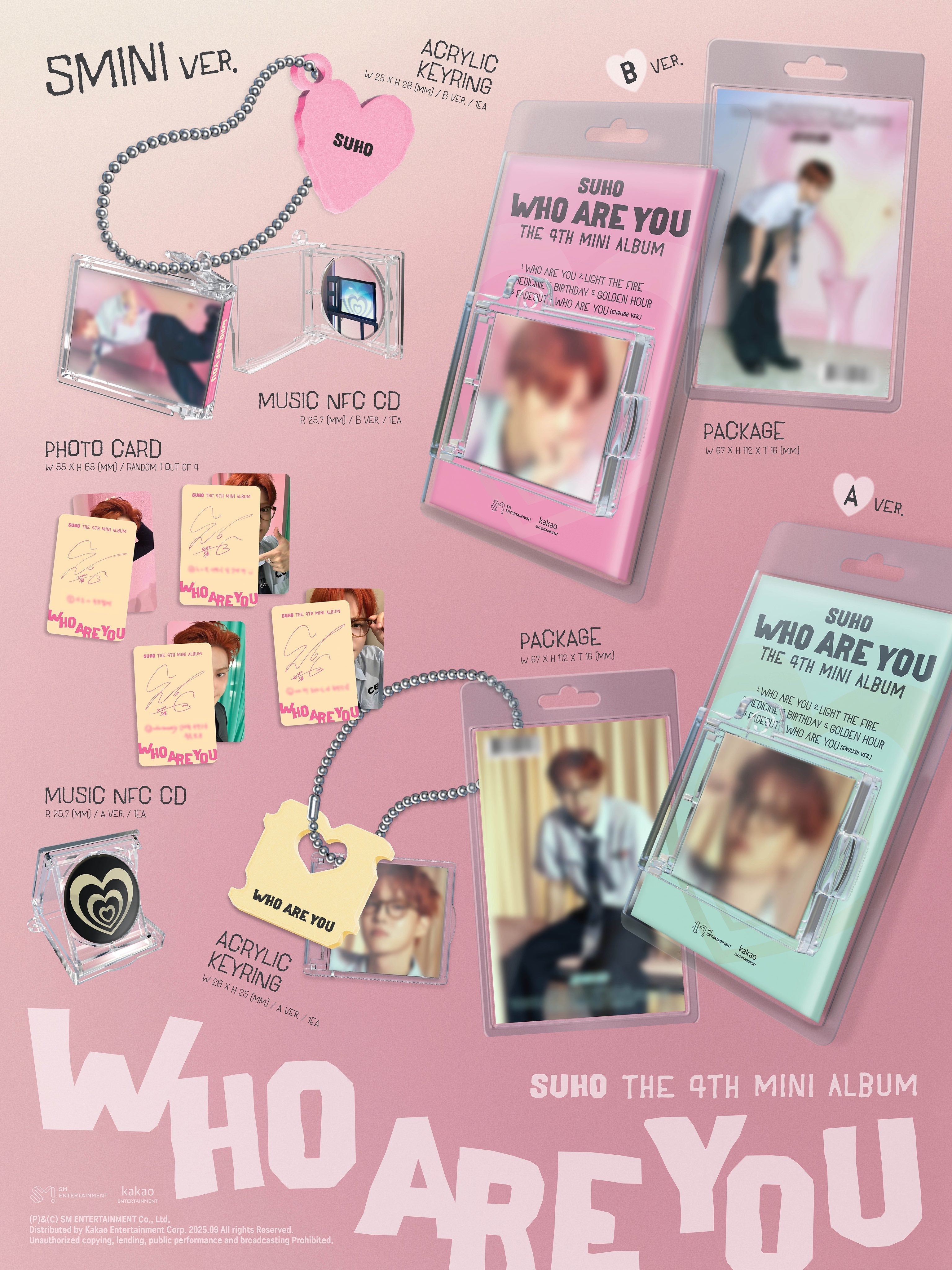 SUHO - Who Are You (4th Mini Album) (SMini Ver. / Smart Album / Random Ver.)