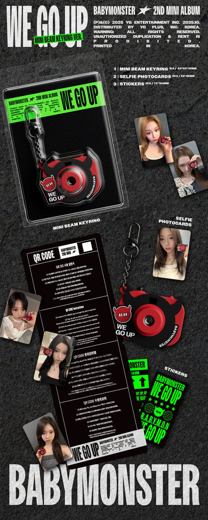 BABYMONSTER - WE GO UP (2nd Mini Album) (MINI BEAM KEYRING Ver.) [PRE-ORDER]