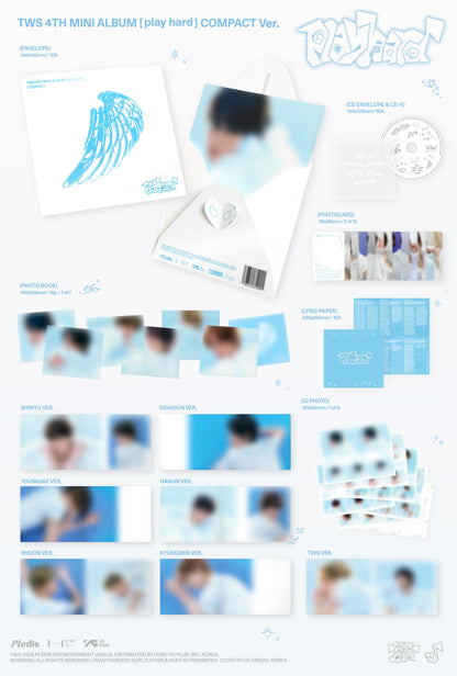TWS - play hard (4th Mini Album) (COMPACT Ver. / Random Ver.) [PRE-ORDER]
