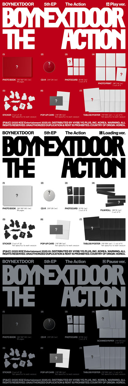 BOYNEXTDOOR - The Action (5th EP Album) [PRE-ORDER]