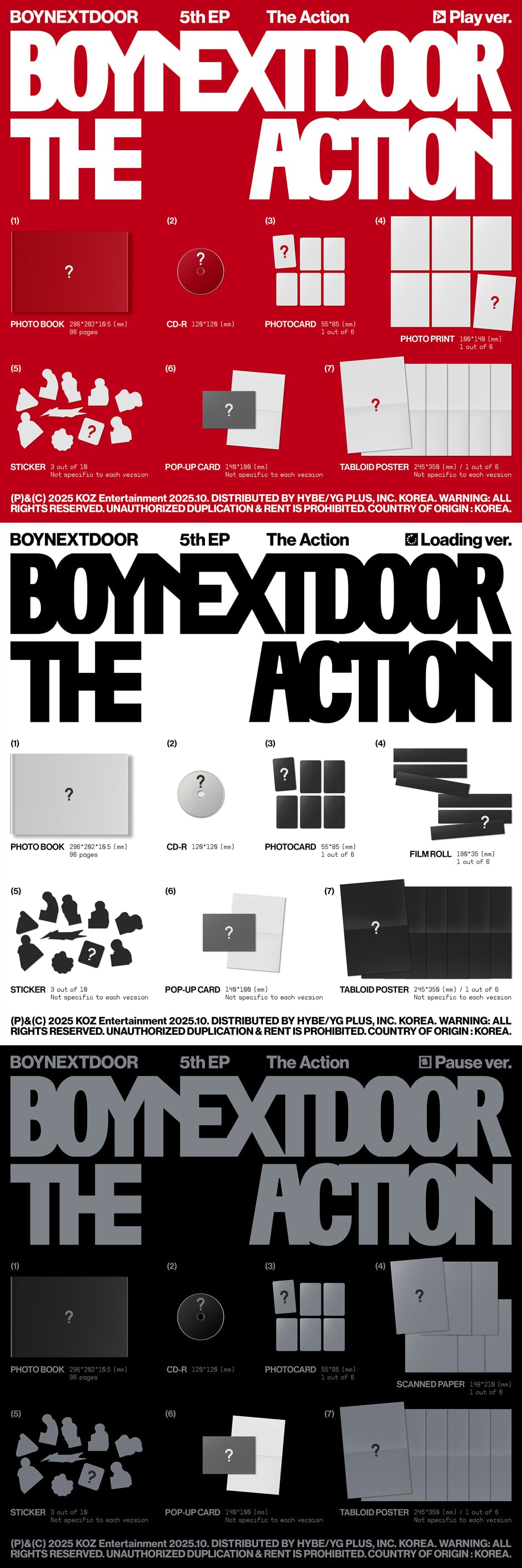 BOYNEXTDOOR - The Action (5th EP Album) [PRE-ORDER]
