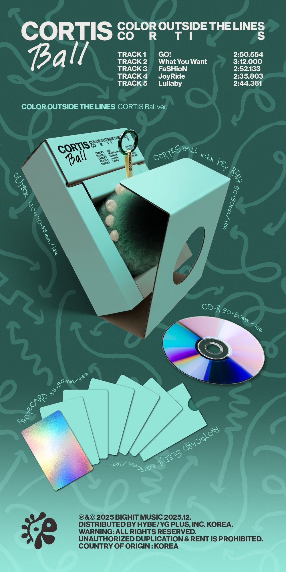 CORTIS - COLOR OUTSIDE THE LINES (1st EP) CORTIS Ball Ver.