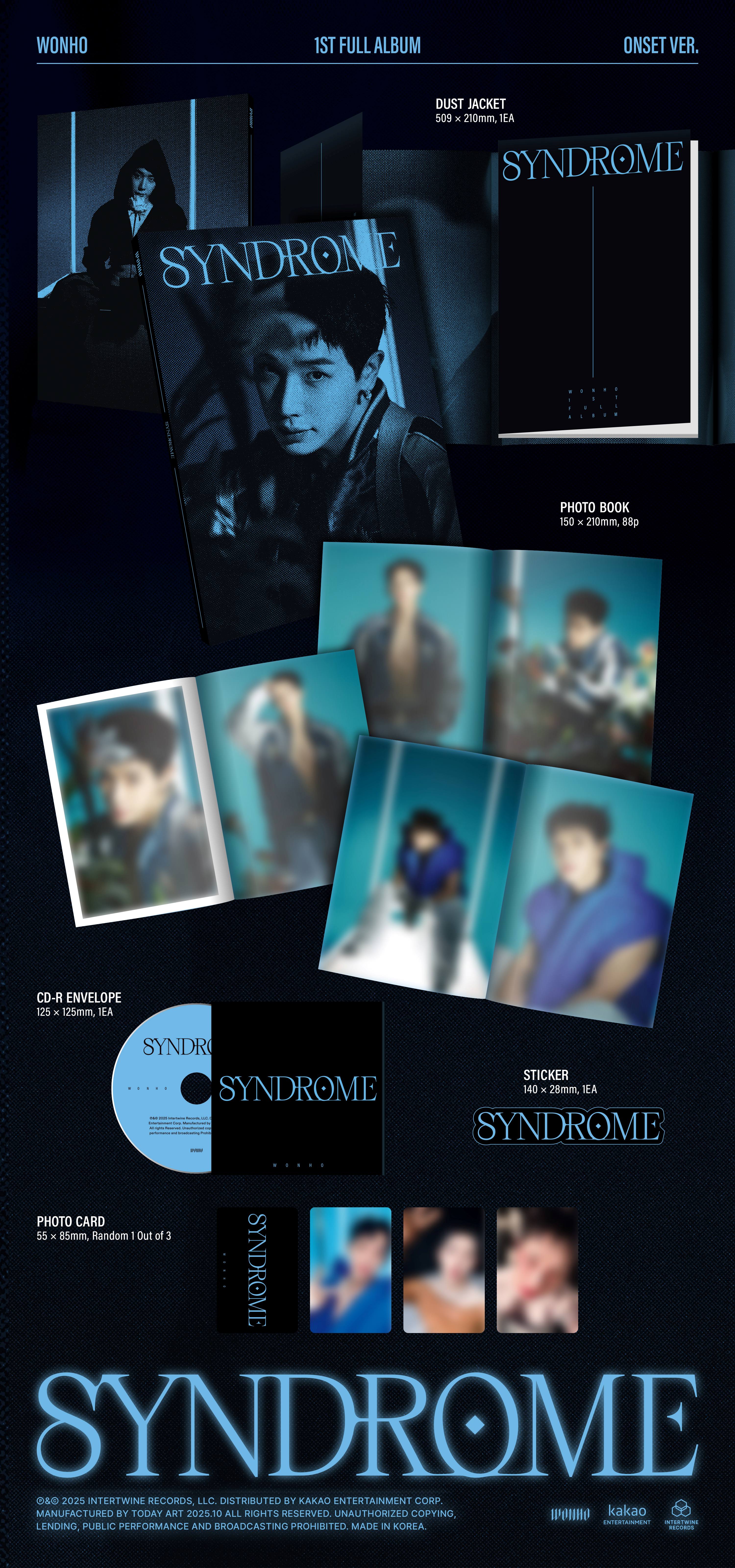 WONHO - SYNDROME (1st Full Album) Random Ver.