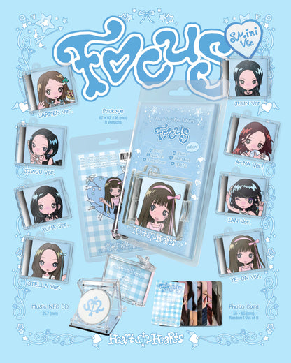 Hearts2Hearts - FOCUS (1st Mini Album) SMini Ver. (Random Ver.)