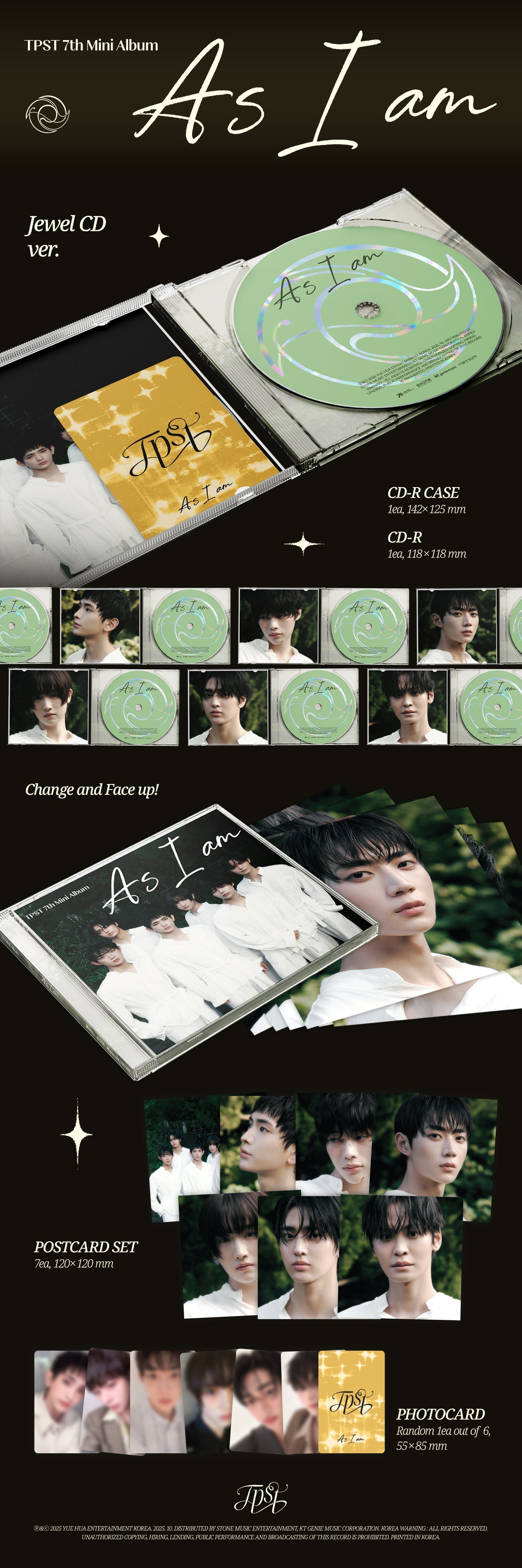 TEMPEST - As I am (7th Mini Album) Jewel Ver. [Pre-Order]