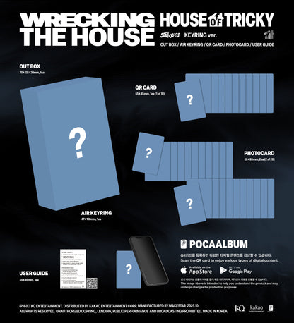 xikers - HOUSE OF TRICKY: WRECKING THE HOUSE (6th Mini Album) Keyring Ver. (POCAALBUM) [Pre-Order]