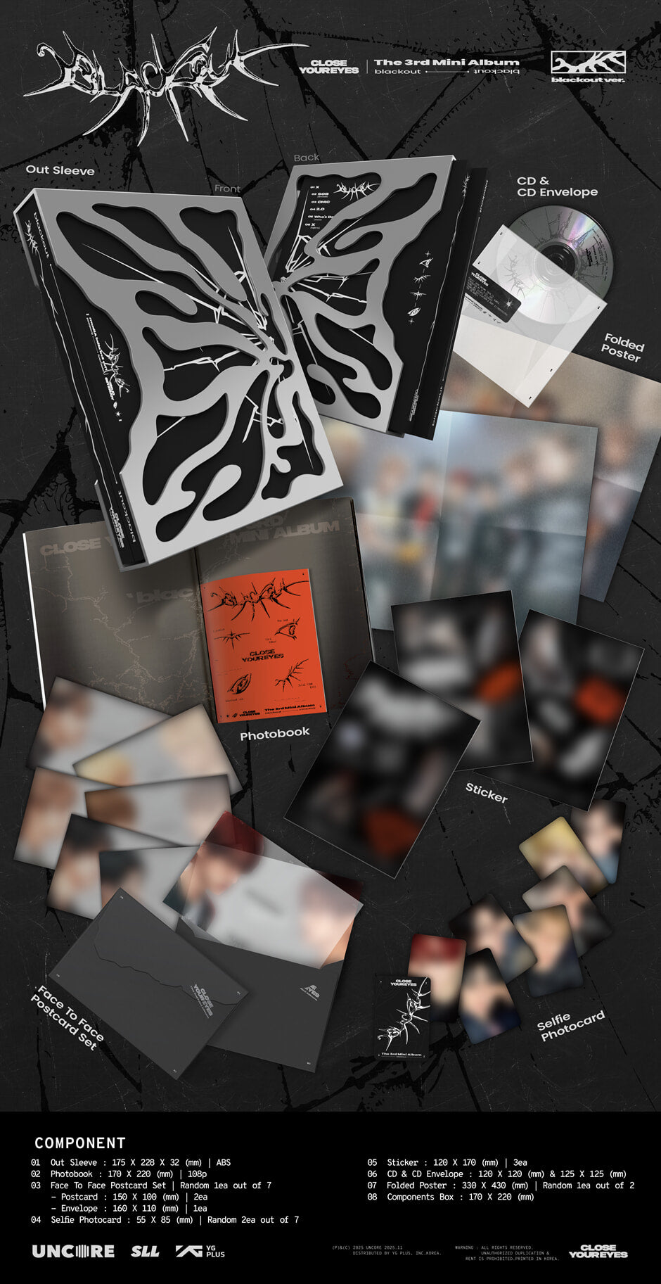 CLOSE YOUR EYES - blackout (3rd Mini Album) blackout Ver.