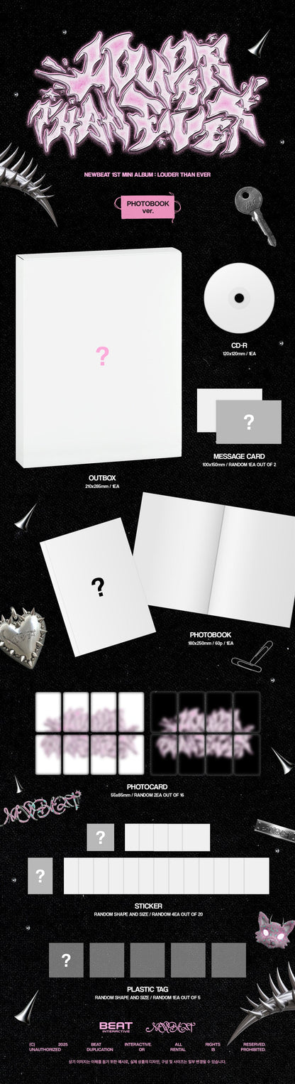 NEWBEAT - LOUDER THAN EVER (1st Mini Album) Photobook Ver.