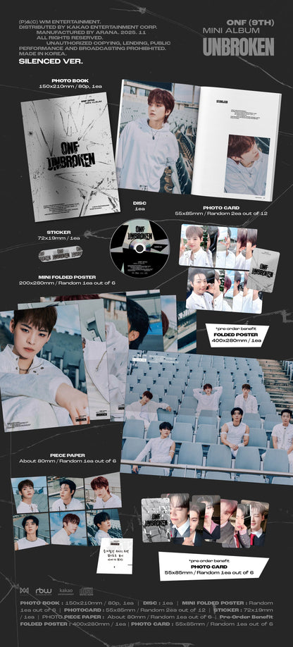 ONF - UNBROKEN (9th Mini Album) [PRE-ORDER]