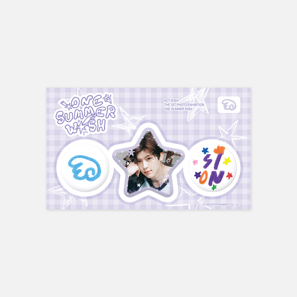 NCT WISH - ONE SUMMER WISH Pin Button Set