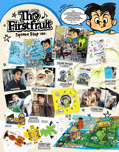 MARK - The Firstfruit (1st Album Square Flap Ver. Random Ver.) (Deals)