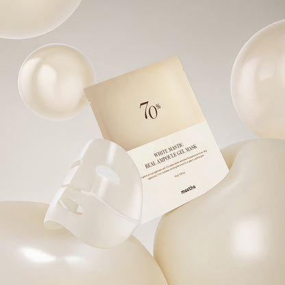 Mastic White Mastic Real Ampoule Gel Mask (4 Sheets)