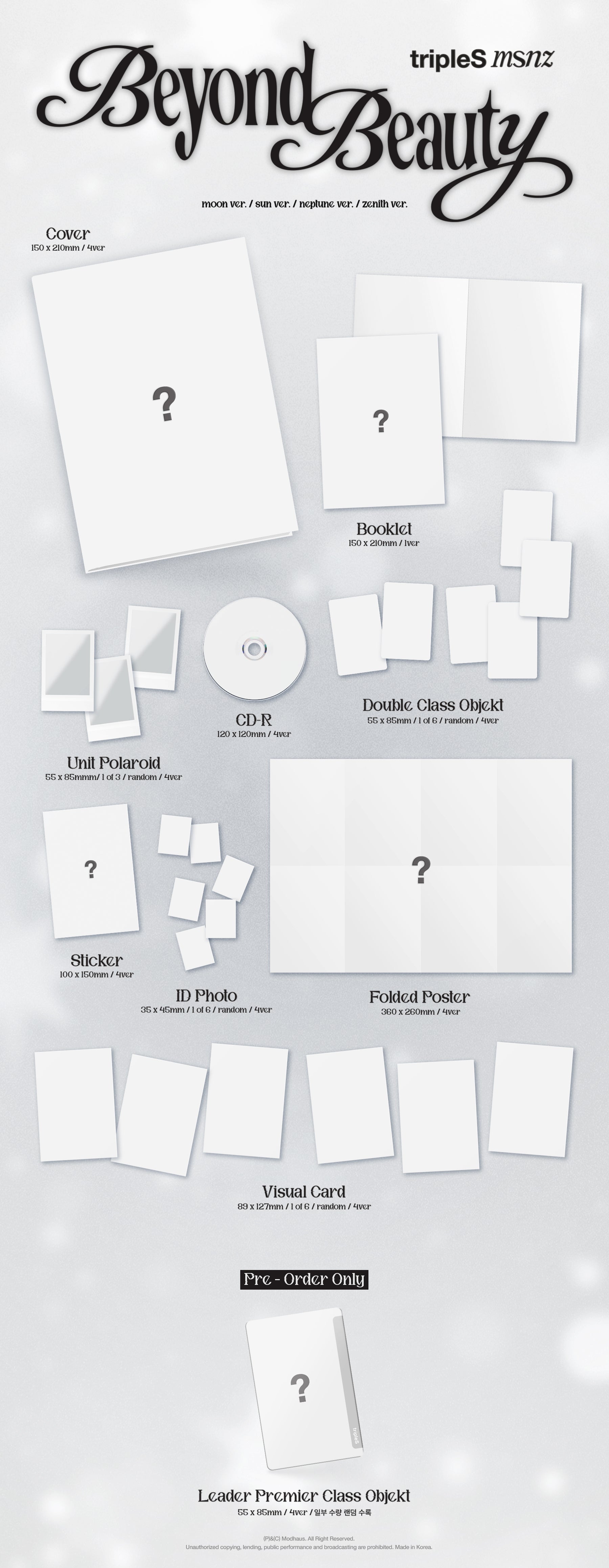 tripleS - Beyond Beauty (msnz 1st Mini Album)