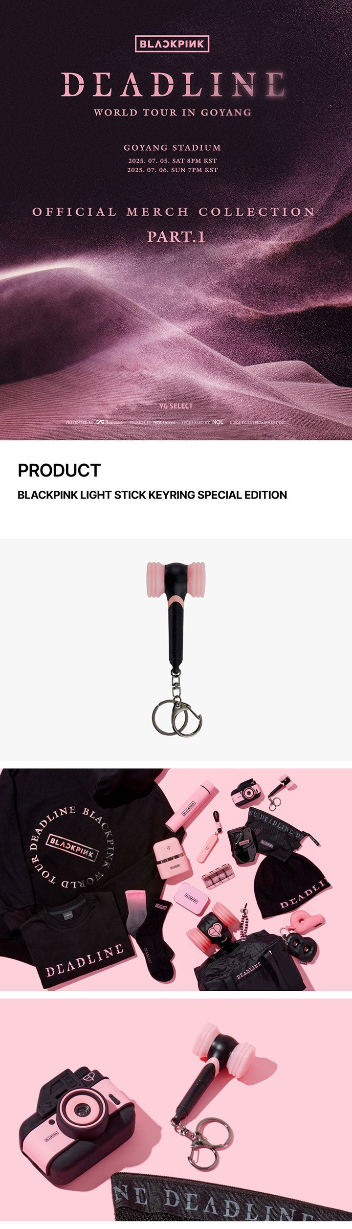 BLACKPINK Official Light Stick Keyring SPECIAL EDITION