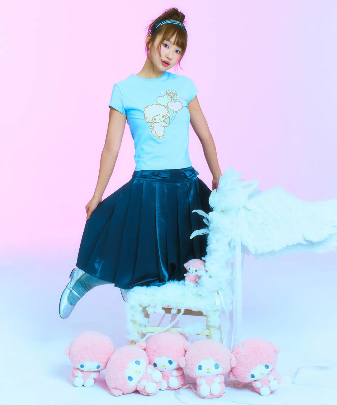 TUOMIO x Sanrio Characters - My Sweet Piano Pleated Skirt