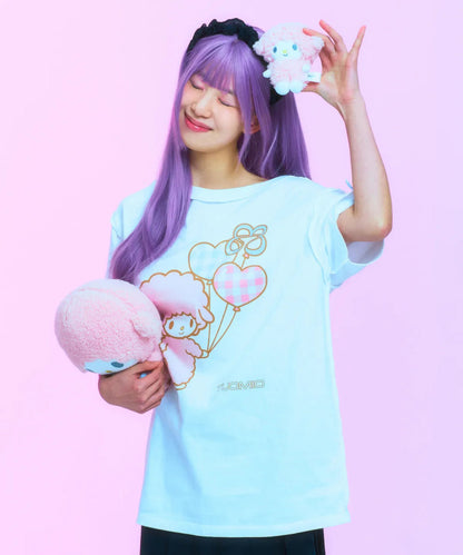 TUOMIO x Sanrio Characters - My Sweet Piano Oversized T-Shirt (White)