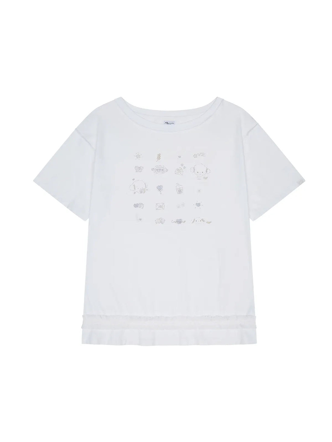 TUOMIO x Sanrio Characters - Cogimyun Oversized T-Shirt (White)