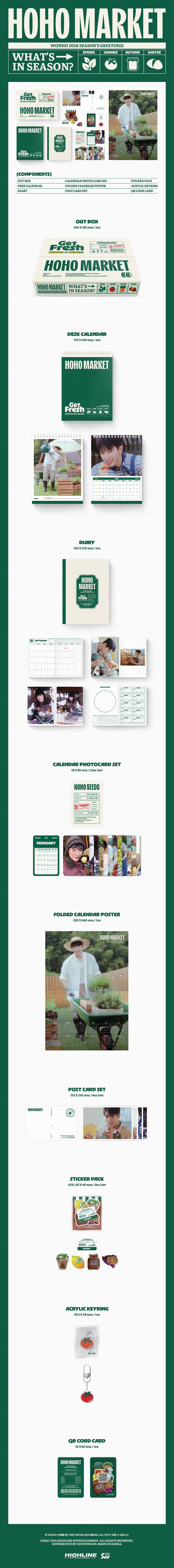 WONHO 2026 Season's Greetings [HOHO MARKET]