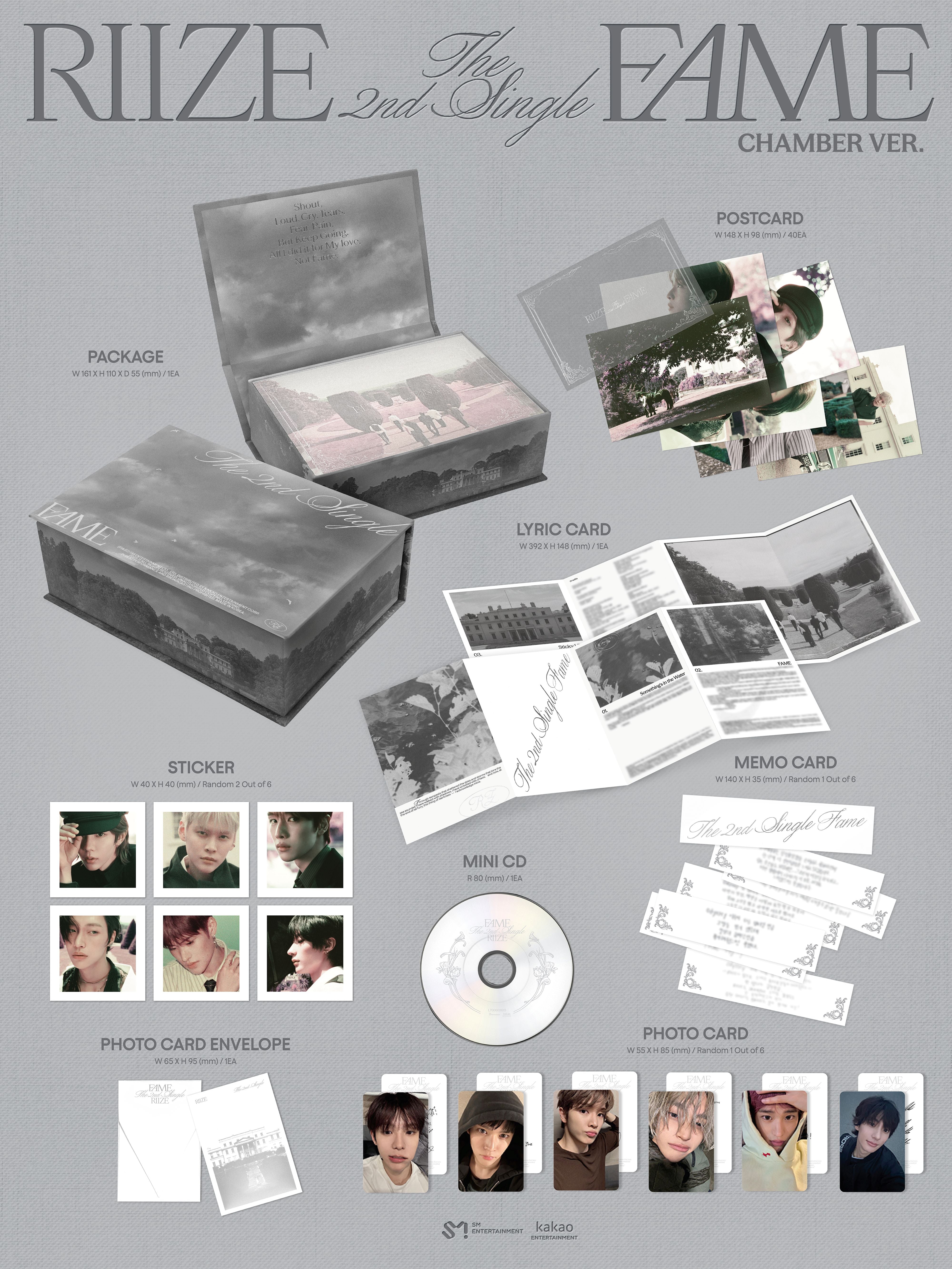 RIIZE - 2nd Single Album *Fame* (Chamber Ver.)