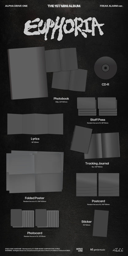 ALPHA DRIVE ONE - 1st Mini Album *EUPHORIA* (FREAK ALARM Ver.) [Pre-Order]