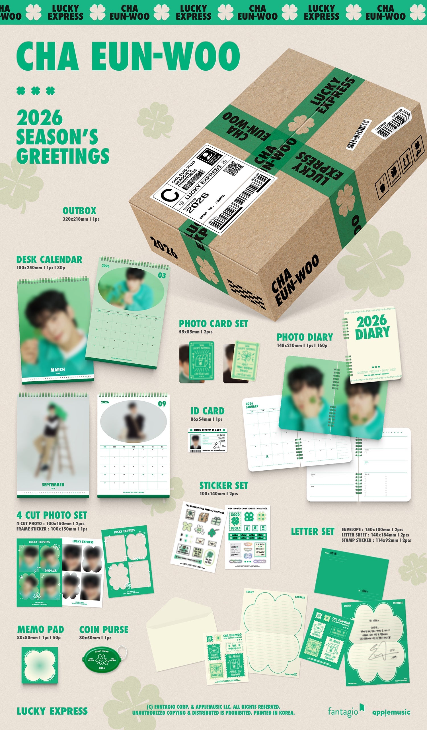 CHA EUN WOO 2026 Season's Greetings [LUCKY EXPRESS]
