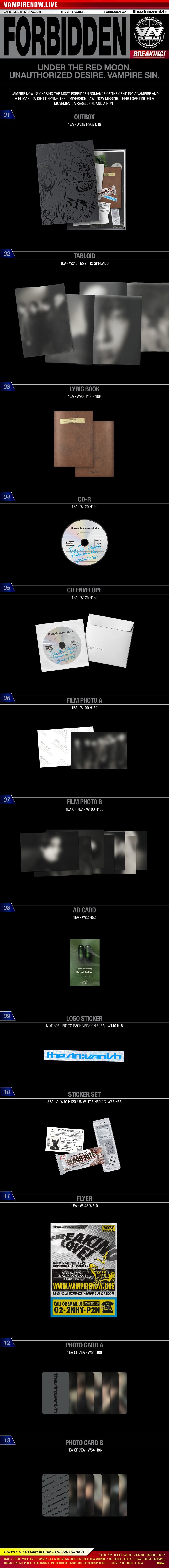 ENHYPEN - 7th Mini Album *THE SIN : VANISH*