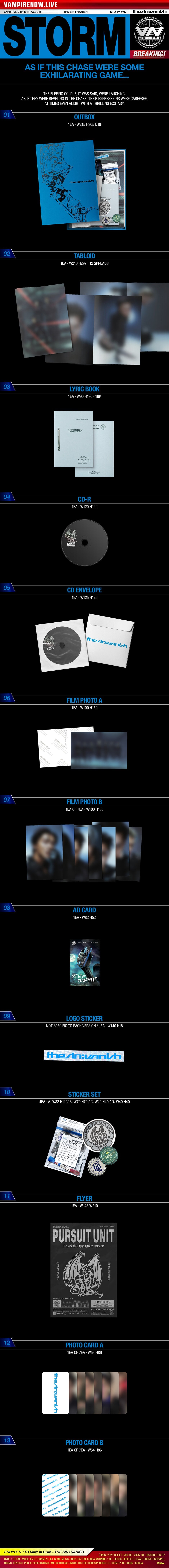 ENHYPEN - 7th Mini Album *THE SIN : VANISH*