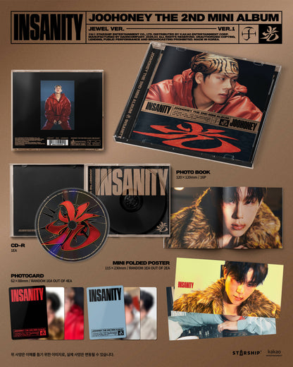 JOOHONEY - 2nd Mini Album *INSANITY* (Jewel Ver.)