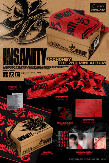 JOOHONEY - 2nd Mini Album INSANITY (JOOHONEY X TWB BATH TOWEL VER.)