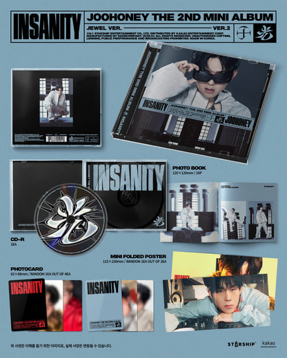JOOHONEY - 2nd Mini Album *INSANITY* (Jewel Ver.)