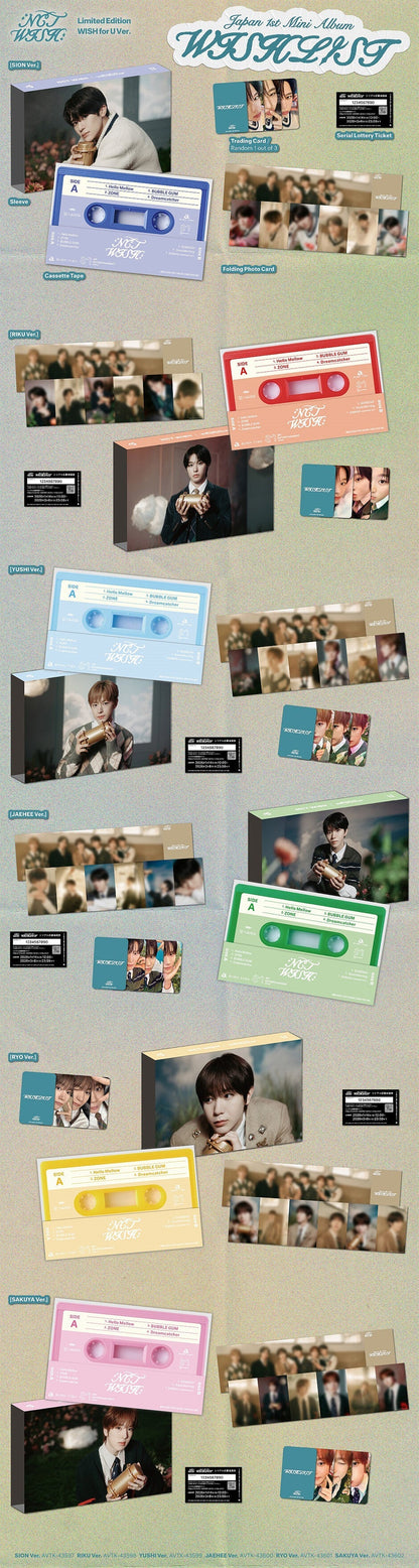 NCT WISH - WISHLIST (Japan 1st Mini Album) WISH for U Ver. (Cassette)