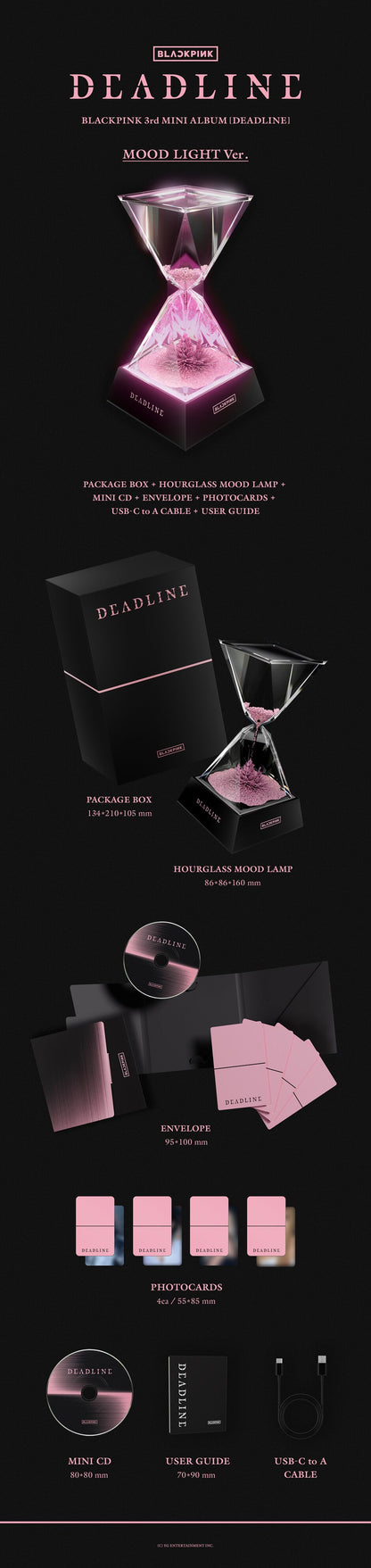 BLACKPINK - 3rd Mini Album *DEADLINE* (MOOD LIGHT Ver.) [Pre-Order]